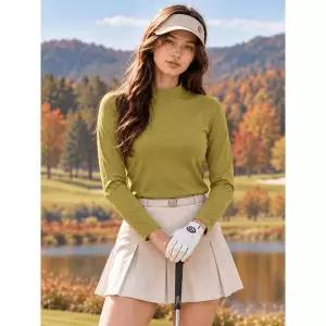 [하프클럽/데니스골프]26FW신상 여성 베이직 모크넥 베이스레이어_NARFLTS752
