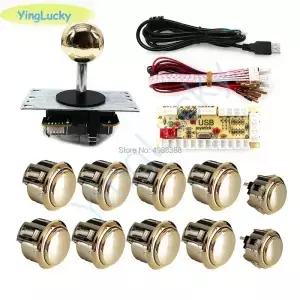 새로운 DIY 아케이드 조이스틱 키트 30 24 버튼 usb 제로 지연 인코더 sanwa 라즈베리 파이 MAME 판도라