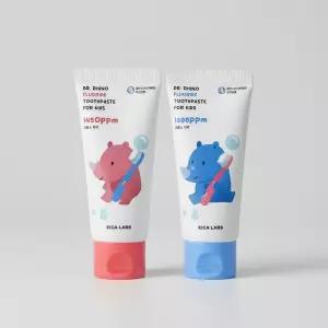 에이카랩스 코뿔소 키즈치약 60g 2종 (사과/포도) 118158