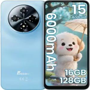포시봇 S5 안이드 15 휴대폰 2026 16GB+128GB/2TB 해제 6.88인치 디스플레이 스마트폰 6000mAh 배터리 4G