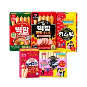 간식소시지 어린이 매운 불닭 빅팜 키스틱 체다치즈 문어콕콕 간식 안주 단백질 등산