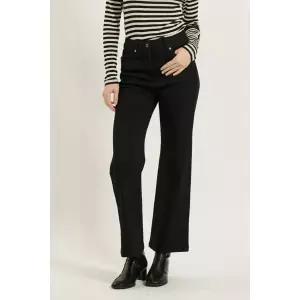 [BCBG][BCBG] 블랙 기모 부츠컷 팬츠 B5D9P351_DG