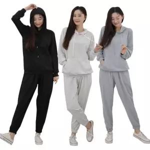 [오노마] ONM 무지 후드 상하세트 여성 밴딩 트레이닝복 운동복