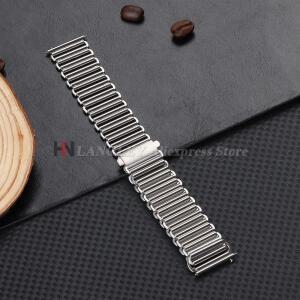 316L 스테인레스 스틸 시계줄 18mm 20mm 22mm 본클립 팔찌 퀵 릴리즈 탈착식 팔찌 실버 블랙 메탈 유니버설