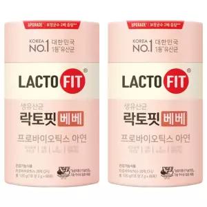 락토핏 생유산균 베베 60포 - 120g x 2개