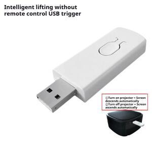 전동 프로젝션 스크린과 동기화 및 지능형 리프팅 USB 트리거의 온/오프 기능