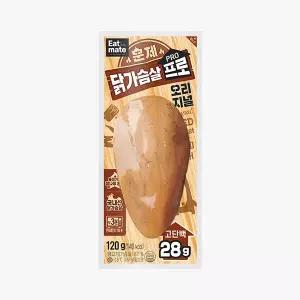 25+25 잇메이트 훈제 닭가슴살 프로 오리지널 120g X 50팩 냉동 단백질 식단