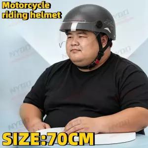 바이크 오토바이헬멧 하이바 XXXL 70cm 대형 오토바이 헬멧 전기 자전거 사계절 플러스 사이즈 여름 HD 자
