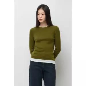 매장정품 SISLEY 시슬리 레이어드 배색 니트SAKPE7611 SAKPE7611-CL 2103251
