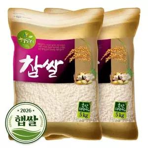 (NS홈쇼핑)2026년 햅쌀 국산 찹쌀 10kg (5kg2봉)36098152
