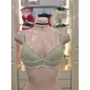 에블린 MbyE 로맨티크 노와이어 볼륨 브라 (그린) EBBREA3H5Q