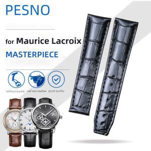Maurice Lacroix MASTERPIECE Les Classiques 송아지 가죽 시계 밴드와 호환되는 PESNO 남성 액세서리 20mm
