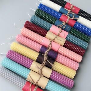 12pcs 1520CM 밀랍 시트 캔들 롤 수제 DIY 벌집 왁스 부모-자식 활동 재료 양초 만들기