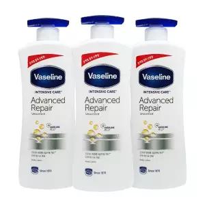바세린 바디로션 어드밴스드 리페어 600ml 3개팩