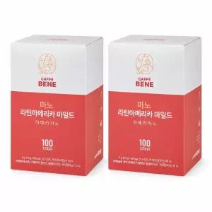 카페베네 마노 라틴아메리카 마일드 0.9g 100스틱 2box 총 200개입