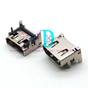5개 HDMI 남성 잭플러그 커넥터 19핀 19P 180도 HD 여성 잭 소켓 USB SMT SMD 90도 PCB DIP