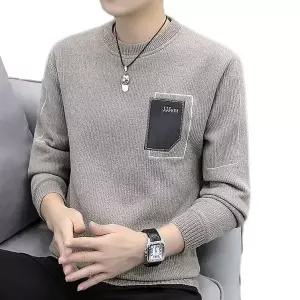 남자 겨울 기모 니트티 데일리 코듀로이 긴팔 티셔츠 신상맨투맨