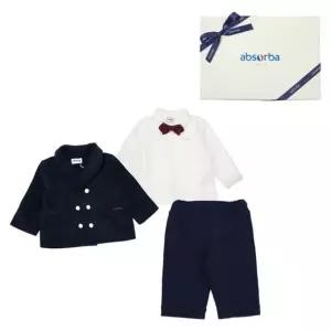 [갤러리아] (압소바출산,백일,돌,아기정장세트,돌정장,유아정장)루시언정장3PCS(AB2672SE10)