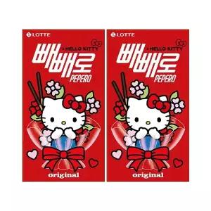 롯데웰푸드 산리오 빼빼로 초코, 55g, 8입, 2개 (총 16입)