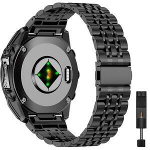 Amazfit T-Rex Ultra 2용 QuickFit 26mm 스테인레스 스틸 밴드 시계 스트랩 금속 스마트워치 팔찌