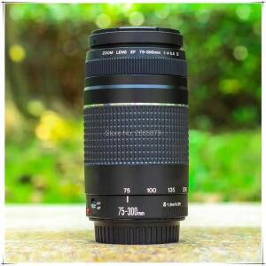 Canon EOS 1300D 650D 700D 80D 5D2 5D3 T3i T5i T6 용 EF 75-300mm F/4-5.6 III 망원 렌즈 원본