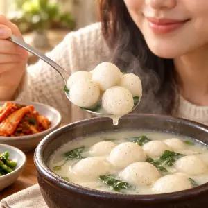 들깨옹심이 밀키트 580ml 감자수제비 캠핑칼국수 전주맛집 청학동들깨요리