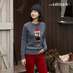 [엔니튜드]26FW 울100 인타샤 니트
