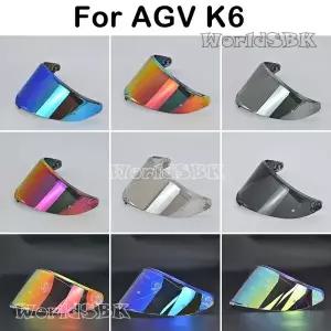 아이라이너 K6S viseiras capacete 헬멧 페이스 실드 바이저 AGV 용 앞 유리 고 인성 고강도 선 렌즈 안경
