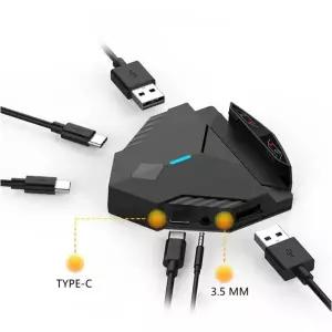 Cdragon lingzha 3 게임패드 모바일 블루투스 안드로이드 컨트롤러 USB 게임 키보드 마우스 컨버터 액세서