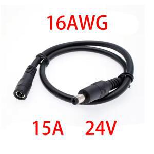 16AWG 24V 15A 확장 5.5x2.1 2.5mm 남성 여성 DC 전원 코드 케이블 CCTV 커넥터 플매트 카펫 러그 LED 어댑