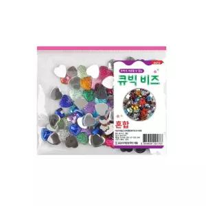 누리온 큐빅 비즈 혼합 반지만들기부자재 헤어핀재료