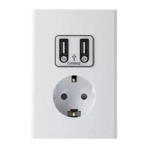 진흥전기 FS USB 충전 콘센트 1구 매입형 환타지아 스페셜 벽면 전기 콘센트