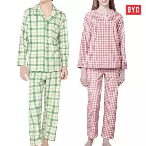 BYC 남녀 프리미엄 극세사 수면잠옷 / 겨울 커플잠옷 실내복