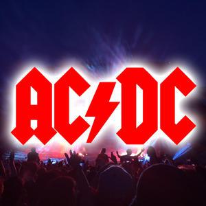 AC/DC 스티커-데칼 엠블럼 로고 하드록 헤비메탈 밴드