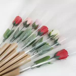 한송이비누꽃 기본포장 크라프트지 한송이 비누장미