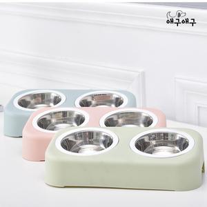 강아지 고양이 밥그릇 물그릇 스텐식기 (2구)