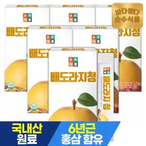 순수식품 배도라지청 스틱 6박스(180포) 도라지배청 도라지배즙