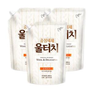 울터치 중성세제 액체세탁세제 리필 1.3L X3개