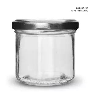 유리병 미니하프 150ml 수입양념병 잼병 소분저장 미니병 밀폐용기