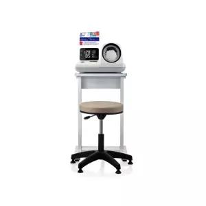 병원용 테이블 원형 바퀴 의자 세트 혈압계 책상 보조