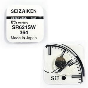 세이코 SEIKO 세이자이켄 시계배터리 364(SR621SW) - 1알 SILVER 배터리