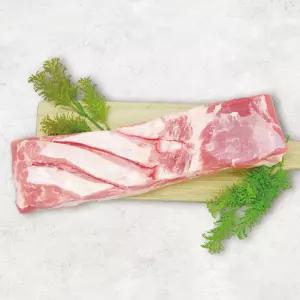 [국제식품] 우리돼지 한돈 냉장 통삼겹살 1kg(구이용,바베큐용)