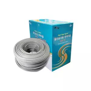 랜스타 CAT6 UTP 랜케이블 박스 300M 단선 회색 24AWG