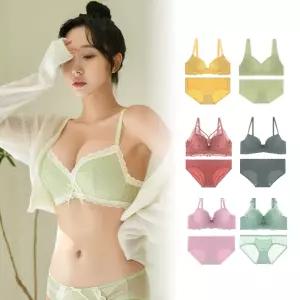 [30%쿠폰]이벤트 특별한날 속옷/브라/팬티/세트/여자/무봉제/브라탑/뽕/노와이어/브라렛