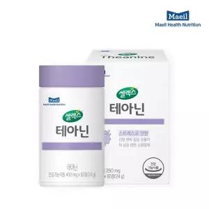 [셀렉스][본사직영] 스트레스케어 테아닌 1박스 (400mg X 60정)