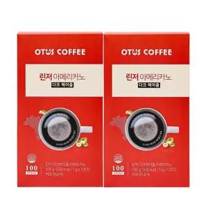 린저 다크 헤이즐넛 아메리카노 100T X 2개 커피 스틱
