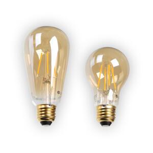 엘스토리몰 LED 에디슨 램프 전구 4W E26 전구색 A60 ST64