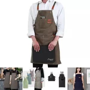 목공 앞치마 미술 공방 작업 튼튼 캔버스 에이프런/가죽앞치마/가죽작업용앞치마/가죽작업용주머니앞치마