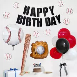 파티아일랜드 야구 풍선 생일 파티 세트 레드 아이생일 KBO