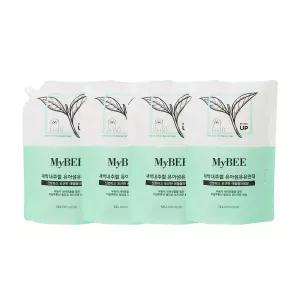 초핫딜 마이비 새싹내추럴 유아유연제 리필(1200ml) 4팩